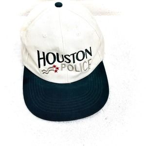 Houston Police Hat White Green